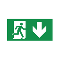Ausgang IP65-Serie – Hängend – Piktogramm – Doppelseitig – Nach unten